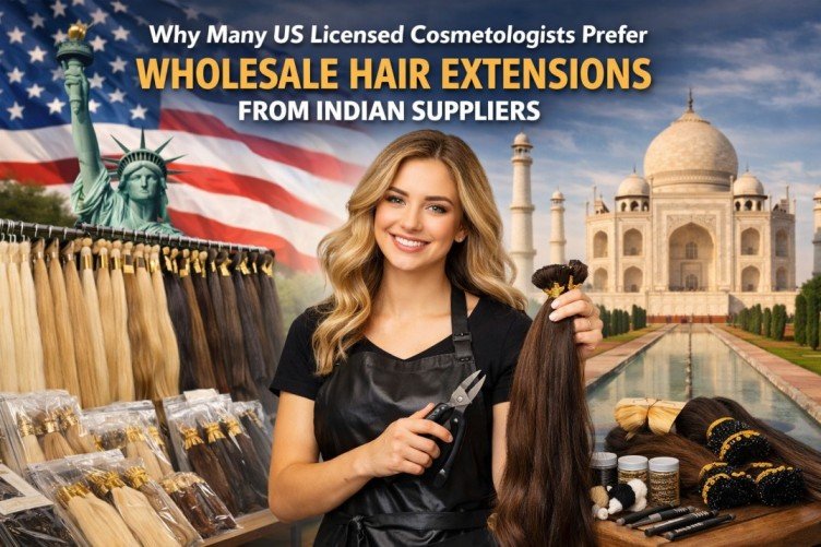 Why Many US Licensed Cosmetologists Prefer Wholesale Hair Extensions from Indian Suppliers